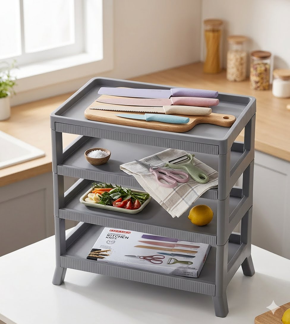 Pastel 6pcs Corrugated Kitchen knife set